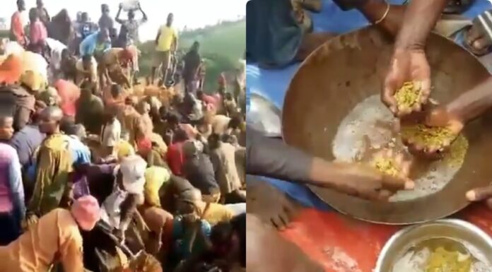 Gorączka złota w Kongo. Tubylcy rękoma kopią w ziemi (FILM) gorączka złota kongo