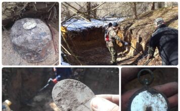 Koparką sprawdzają poniemieckie „ziemianki” wojskowe pod Braniewem (GALERIA) niemieckie ziemianki kocioł Braniewski