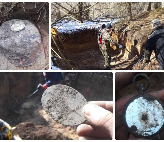 Koparką sprawdzają poniemieckie „ziemianki” wojskowe pod Braniewem (GALERIA) niemieckie ziemianki kocioł Braniewski