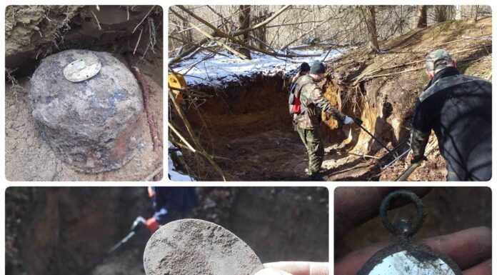 Koparką sprawdzają poniemieckie „ziemianki” wojskowe pod Braniewem (GALERIA) niemieckie ziemianki kocioł Braniewski