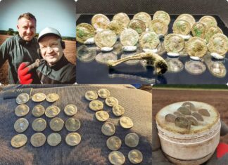 Historia „skarbu legionisty”… czyli rzymskie denary odkryte przez dwóch Polaków! (GALERIA) skarb rzymskich monet odkryty w uk