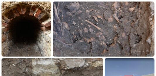 Cmentarz i tunel odkryty przez archeologów pod parkingiem w Jaśle (GALERIA) Tunel i cmentarz po dawnym klasztorze odkryty na placu Żwirki i Wigury w Jaśle