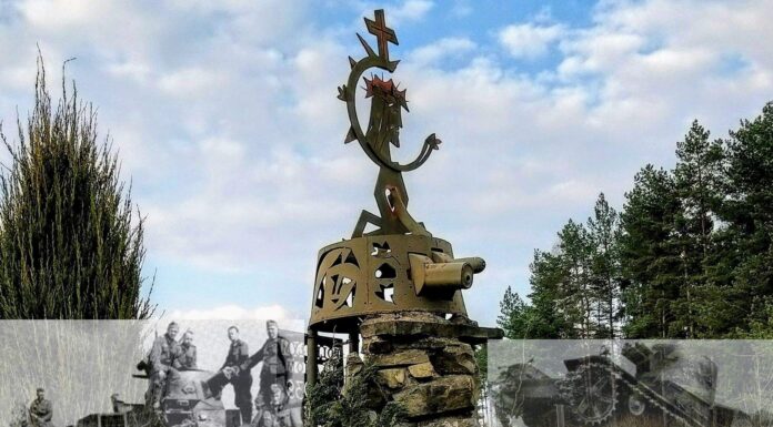 Vickers E z Kasiny Wielkiej – śladem niezwykłego pancernego artefaktu (GALERIA) Pomnik z wieży czołgu Vickers typ E w Kasinie Wielkiej