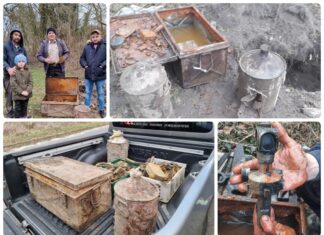 Bielinek nad Odrą – odkryli w ogrodzie depozyt „uciekających Niemców” z 1945 roku! Niemiecki depozyt Bielinek