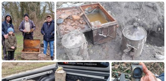 Bielinek nad Odrą – odkryli w ogrodzie depozyt „uciekających Niemców” z 1945 roku! Niemiecki depozyt Bielinek