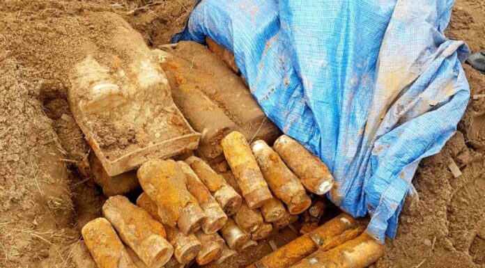 „Bombowa seria” na Warmii i Mazurach – kilkanaście zgłoszeń w 4 dni! Skład amunicji z okresu II wojny światowej Nidzica