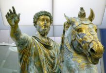 1900 lat temu urodził się Marek Aureliusz, wielki cesarz i filozof, jeden z ostatnich liczących się stoików Pomnik konny Marka Aureliusza