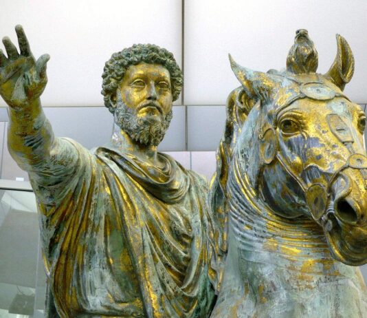 1900 lat temu urodził się Marek Aureliusz, wielki cesarz i filozof, jeden z ostatnich liczących się stoików Pomnik konny Marka Aureliusza