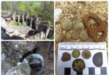 Eksploracja piwnic i dolnego zamku Gryf (GALERIA) Prace eksploracyjne na zamku Gryf