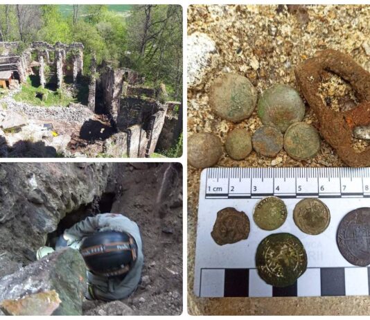 Eksploracja piwnic i dolnego zamku Gryf (GALERIA) Prace eksploracyjne na zamku Gryf