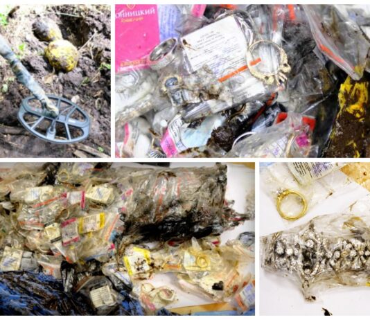 Rosja. Skradziona biżuteria warta 8 mln zł odkryta w lesie (FILM) Biżuteria warta 160 mln rubli odkryta w plastikowych workach w lesie