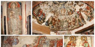 Średniowieczne malowidła syryjskich mnichów odkryte pod tynkami kościoła malowidła Deir al-Surian