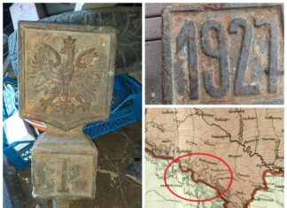 Słup graniczny z okresu IIRP odkryty na Ukrainie + wywiad (FILM) słupek graniczny IIRP