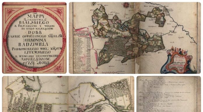 Na wirtualnej wystawie opublikowano Atlas Radziwiłłowski z 1781 roku! Mapy z Atlasu Radziwiłłowskiego