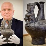 Niezwykłe strychowe odkrycie – naczynie peruwiańskiej kultury Chimú z X–XV wieku! rytualne naczynie do wody używane podczas ceremonii w Ameryce prekolumbijskiej