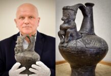 Niezwykłe strychowe odkrycie – naczynie peruwiańskiej kultury Chimú z X–XV wieku! rytualne naczynie do wody używane podczas ceremonii w Ameryce prekolumbijskiej