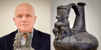 Niezwykłe strychowe odkrycie – naczynie peruwiańskiej kultury Chimú z X–XV wieku! rytualne naczynie do wody używane podczas ceremonii w Ameryce prekolumbijskiej