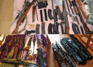 Prawie 100 sztuk broni i kilka tys. amunicji – służby uderzyły w handlarzy! (GALERIA) Broń zabezpieczona handlarzom