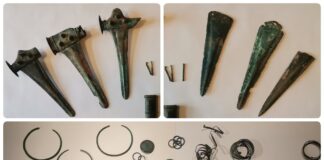 Berła i sztylety oraz ozdoby z brązu – dwa skarby z p.n.e. z woj. lubuskiego! (GALERIA) Dwa skarby z epoki brązu