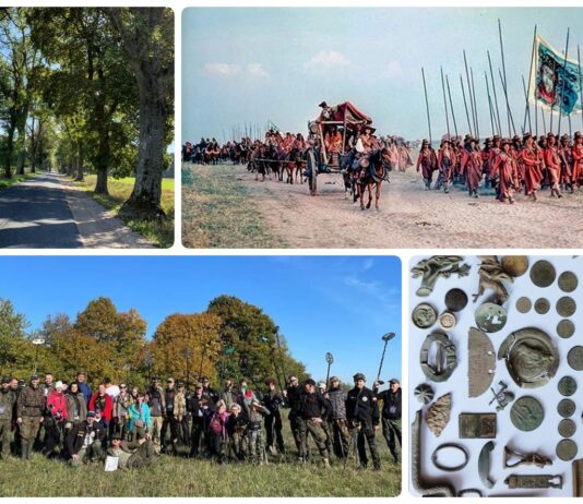 Wyruszyli „Tropem Wojsk Szwedzkich” poszukując ich obozu i początku „Potopu” (GALERIA +FILM) Tropem Wojsk Szwedzkich zlot