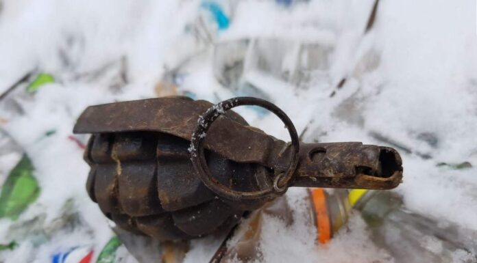 Przemyśl. Ktoś wyrzucił granat do śmieci, został znaleziony w sortowni! granat w sortowni smieci