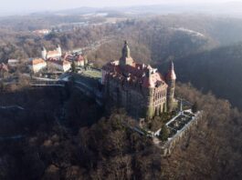 Pożar na Zamku Książ – ktoś podłożył ogień! Zamek Książ w Wałbrzychu