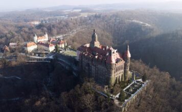 Pożar na Zamku Książ – ktoś podłożył ogień! Zamek Książ w Wałbrzychu