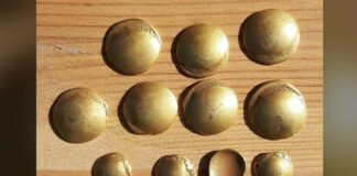 Celtyckie złote monety sprzed 2 tys. lat odkryte w Niemczech Pierwszych 11 monet odkryto w Brandenburgii w Niemczech fot. W. Herkt