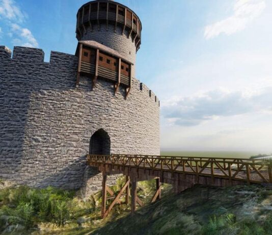 Zrekonstruowano „Zamek-widmo” w Bardzie (WIDEO) Zamek na Bardzie