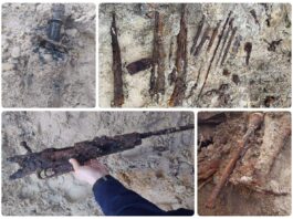 Skład broni z okresu IIWŚ odkryty na budowie w Sopocie (GALERIA) arsenal broni Sopot