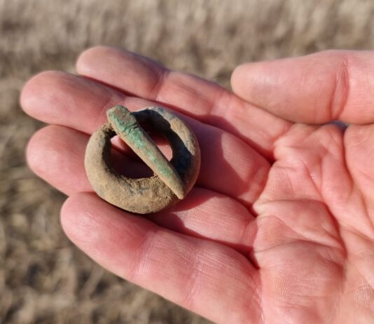 Sprzączka z początków naszej ery odkryta pod Sandomierzem! (GALERIA)