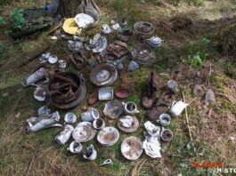 W okolicy Szczytna odkryto zakopany depozyt z okresu IIWŚ (GALERIA) Depozyt z okresu II wojny światowej