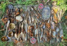 Garnek pełen srebra został odkryty w okolicach Lubania przez poszukiwaczy (GALERIA +FILM) Depozyt ze srebrną zastawą