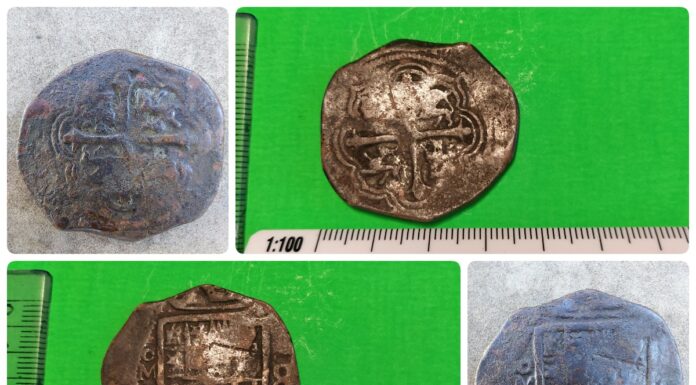Lubelskie. Hiszpańska moneta „piratów” wybita w Meksyku odnaleziona w polu (GALERIA) Hiszpańska moneta odkryta w województwie Lubelskim