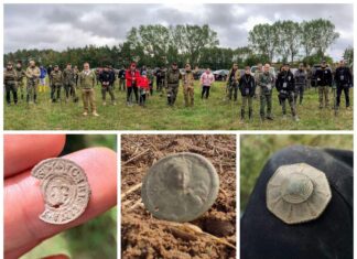 Poszukiwali śladów pierwszego obozu Szwedów od którego rozpoczęto Potop (GALERIA) Zlot Tropem Wojsk Szwedzkich