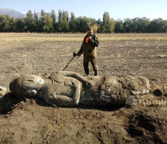 Kopał ziemniaki. Wykopał posąg wojownika z VI wieku! Kamienny posąg z VI wieku