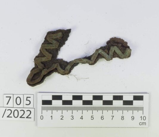 Westerplatte. 1500 artefaktów z IX etapu badań archeologicznych Patka mundurowa szeregowego żołnierza Wojska Polskiego