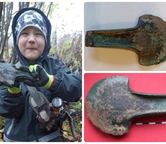 Lubelskie. 5-latek wraz z rodzicami odkrył siekierę sprzed 3 tys. lat! Siekierka z epoki brązu