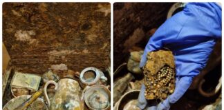 „Skrzynia skarbów” odkryta podczas budowy w Zielonej Górze Skrzynia skarbów odnaleziona przy budowie kąpieliska w Zielonej Górze