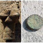 Średniowieczna buława i monety odkryte na rynku w Żorach! Buława i zlepek monet odkryte na rynku w Żorach