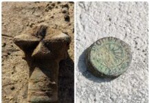 Średniowieczna buława i monety odkryte na rynku w Żorach! Buława i zlepek monet odkryte na rynku w Żorach