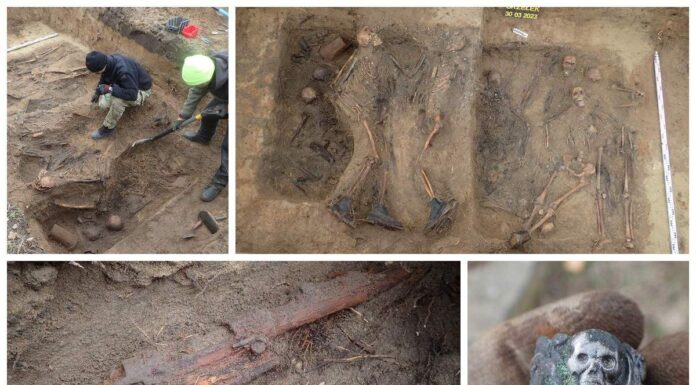 Kujawsko-pomorskie. Ekshumowano 16 niemieckich żołnierzy (GALERIA) Ekshumacja niemieckich żołnierzy w Orzełku