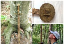 Świetnie zachowany średniowieczny miecz z runami odkryty wykrywaczem (GALERIA) Średniowieczny miecz odkryty w Rumunii