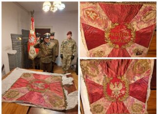 Zaginął w 39′ – sztandar 13 Pułku Piechoty z Pułtuska odnaleziony!