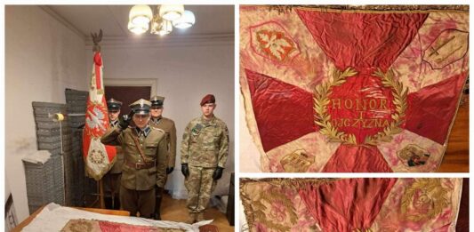Zaginął w 39′ – sztandar 13 Pułku Piechoty z Pułtuska odnaleziony!