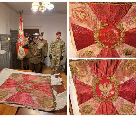 Zaginął w 39′ – sztandar 13 Pułku Piechoty z Pułtuska odnaleziony!