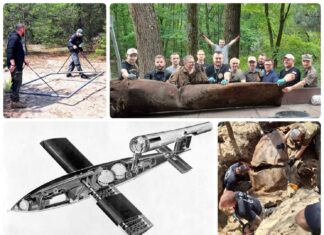 V1 – tajna broń z IIWŚ odkryta na Pustyni Błędowskiej (GALERIA) Pasjonaci Historii Polonia Minor i Kanał Historyczny Adama Sikorskiego odkrycie V-1.