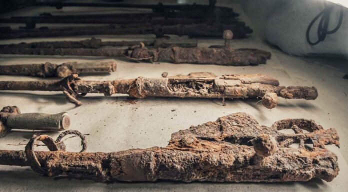 Niesamowite odkrycie depozytu z września 1939 r. w Twierdzy Modlin (GALERIA) Wydobyty depozyt broni fot. zbiory SHB Triglav