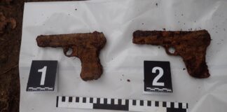 Niespodzianka przy szczątkach radzieckich żołnierzy (GALERIA) Dwa-pistolety-TT-33