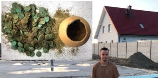 Skarb 466 monet z XVII wieku odkryty przy budowie domu